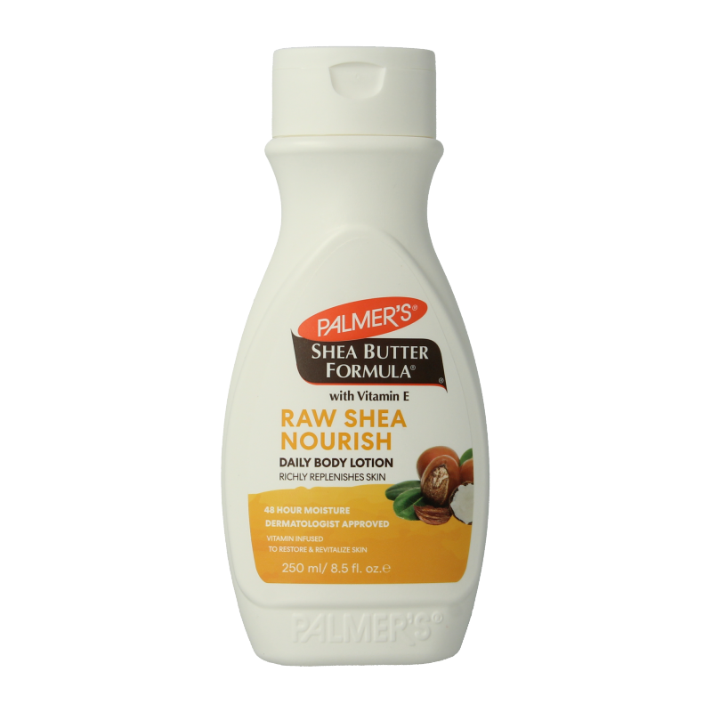 Palmers Shea Butter Formula Lotion 250ml bottle, moisturizing body lotion with shea butter for smooth, nourished skin.