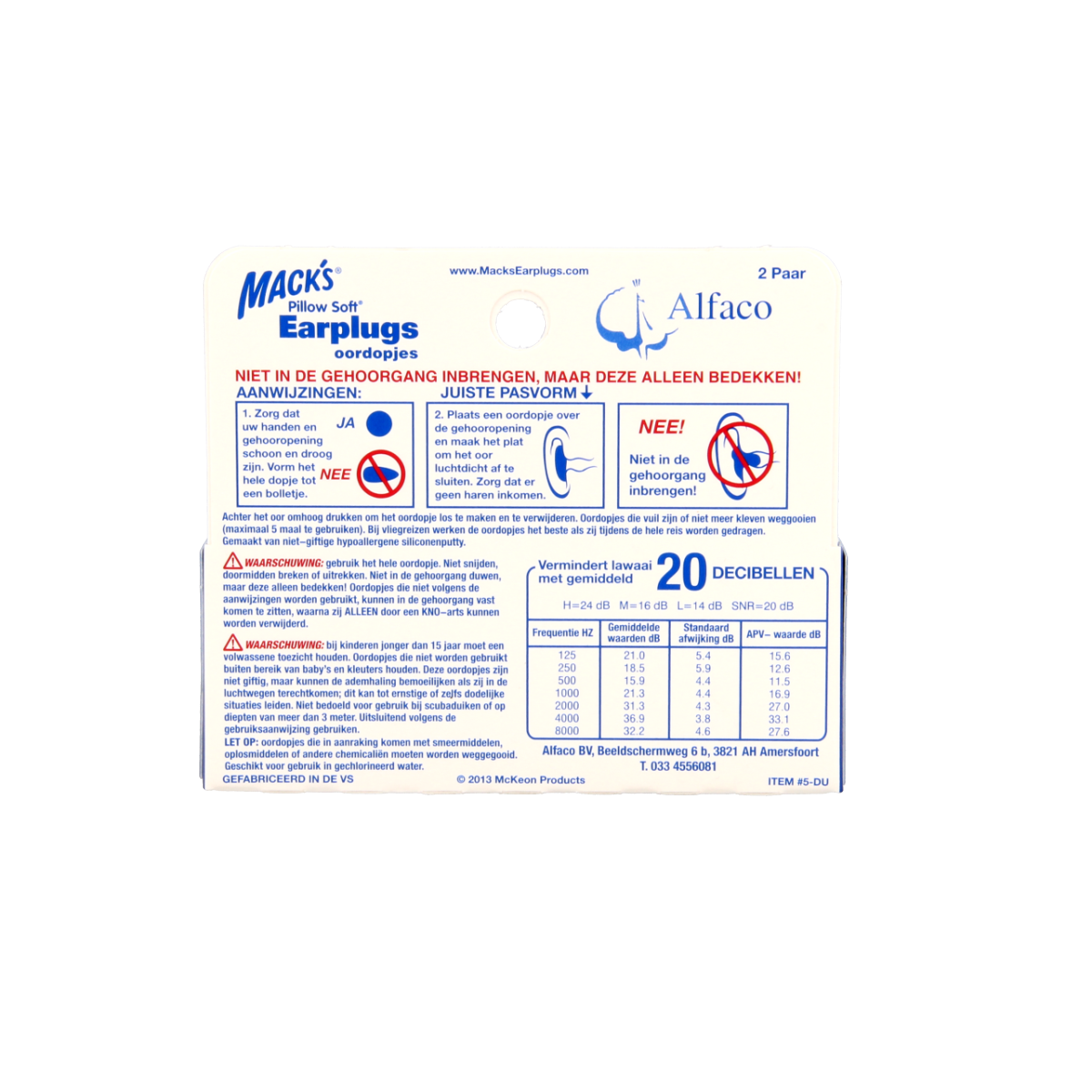 Macks Earplugs set of 4 for hearing protection, compact and reusable, designed for noise reduction and ear safety.