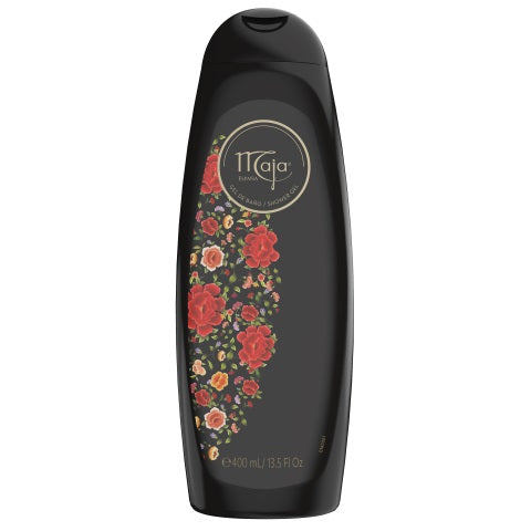 Maja Bad en Douchegel 400ml bottle with label, suitable for bathing and showering, featuring a clean, minimalist design.