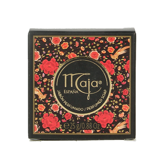 Maja round soap in a box, 25 grams, natural soap bar with a smooth surface, designed for hand cleaning and personal hygiene
