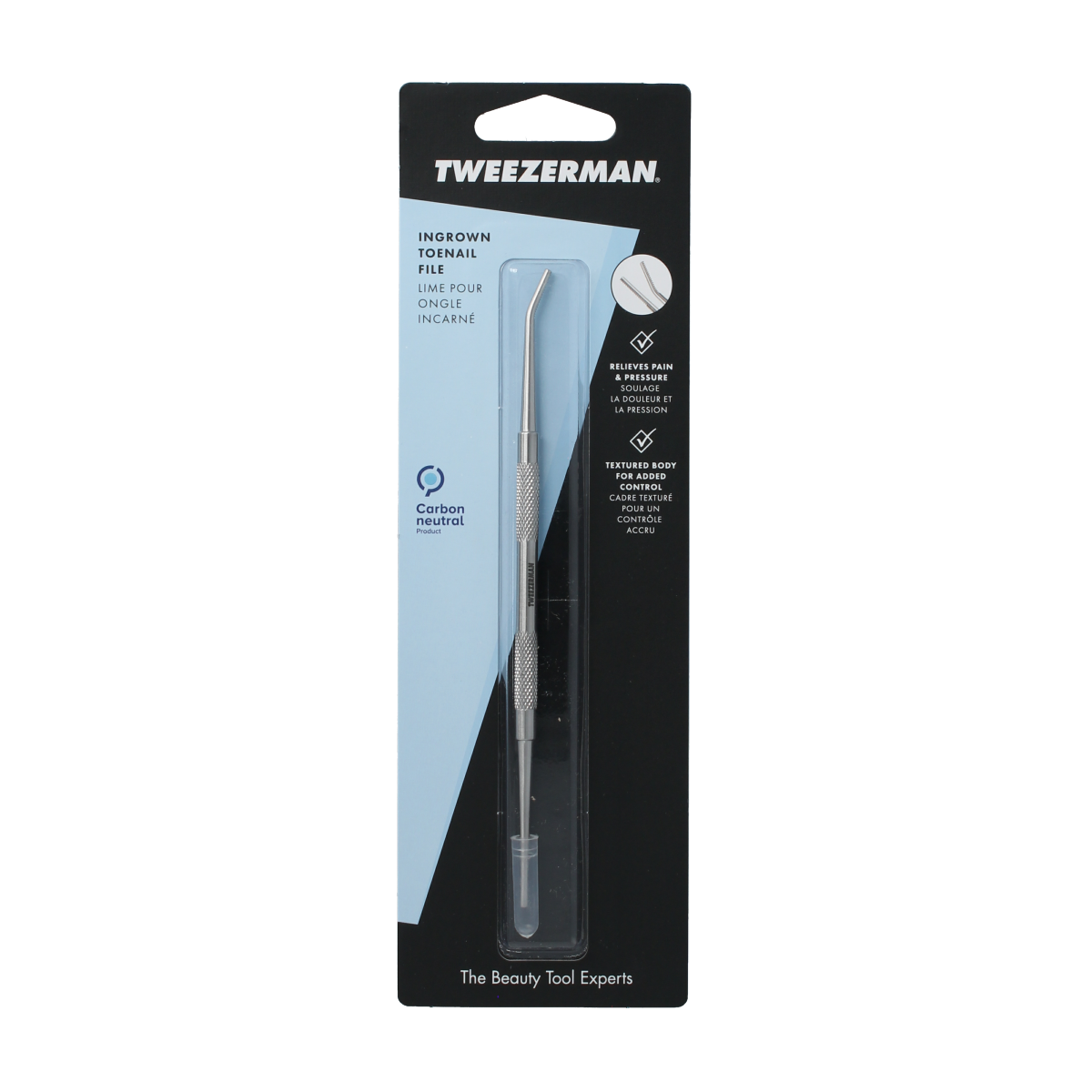 Tweezerman ingegroeide teennagel vijlen in verpakking, manicure en pedicure instrument voor nagelcorrectie and verzorging