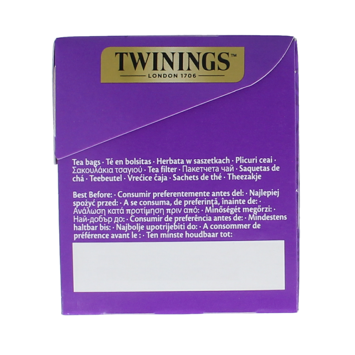 Twinings Darjeeling tea bags, 25-count box, aromatic loose leaf tea, ideal for a soothing tea experience.