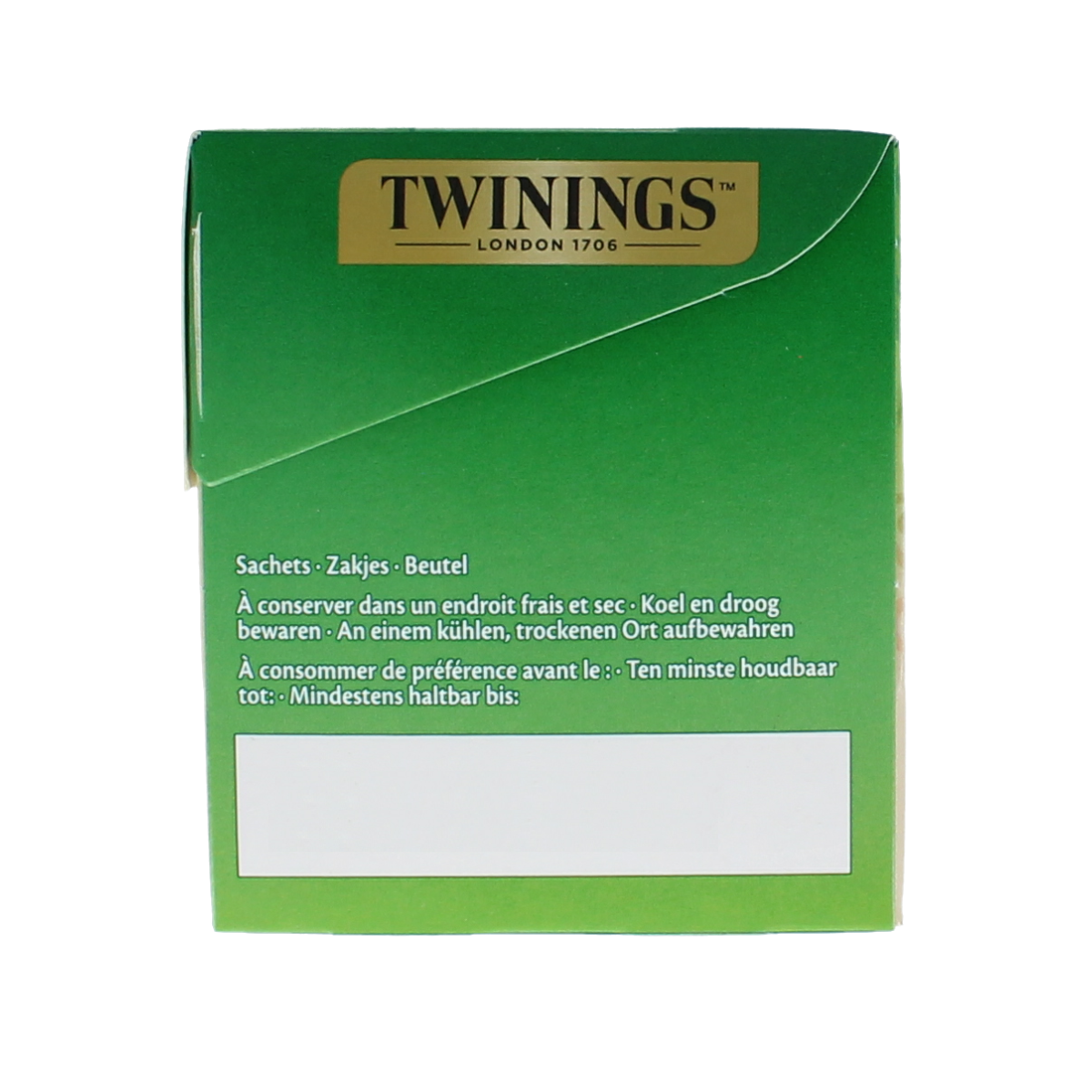 Twinings groene thee met jasmijn in 25 theezakjes, frisse en aromatische groene thee met jasmijnbloesem, perfect voor ontspanning.