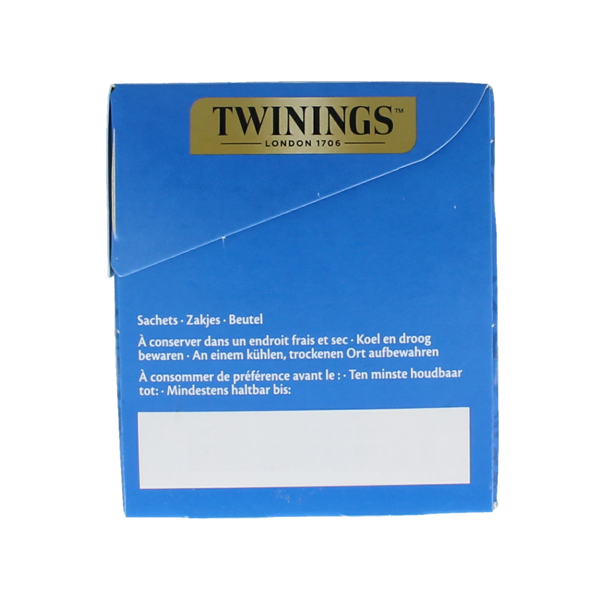 Twinings Lady Grey tea bags, 25-count box, showcasing the elegant packaging of this flavored black tea.