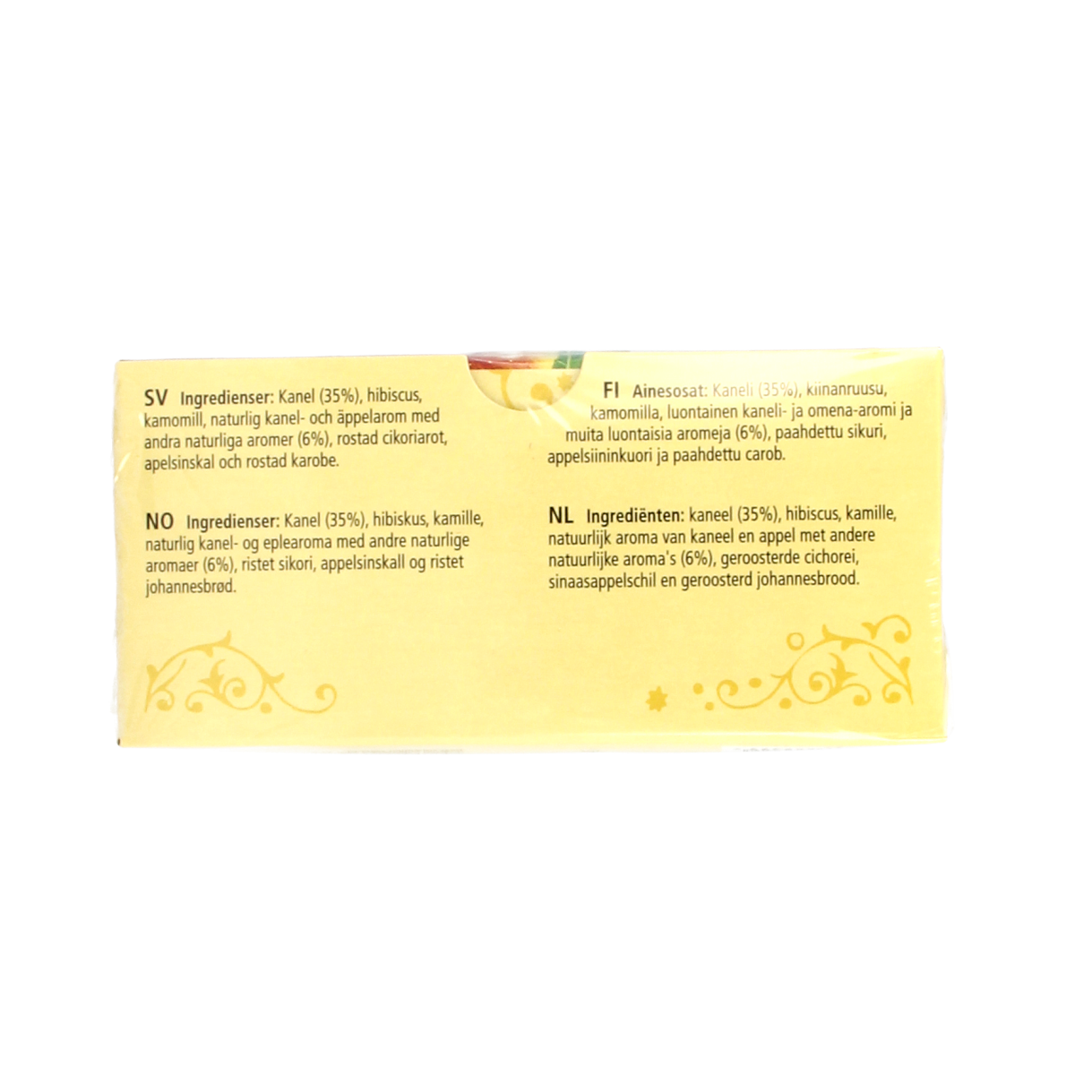 Celestial Seasonings cinnamon apple spice herbal tea boxes with 20 tea bags each, featuring colorful packaging and tea bag illustrations.