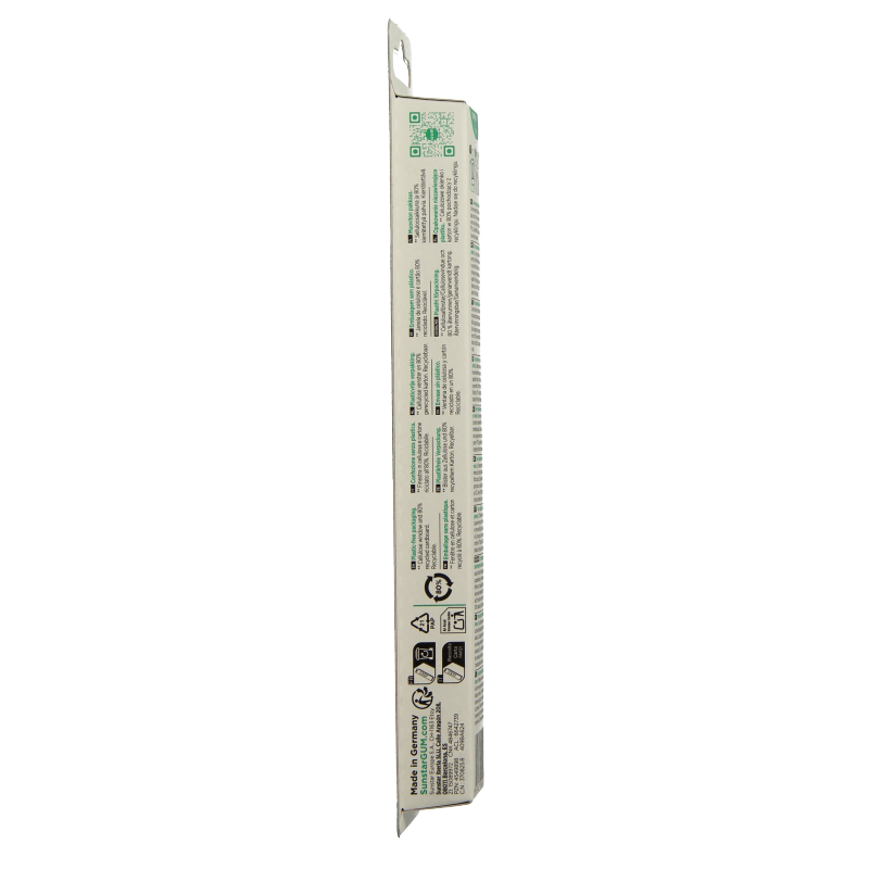 GUM Classic soft toothbrush with medium-sized head, showing the bristles and handle design for effective dental cleaning.
