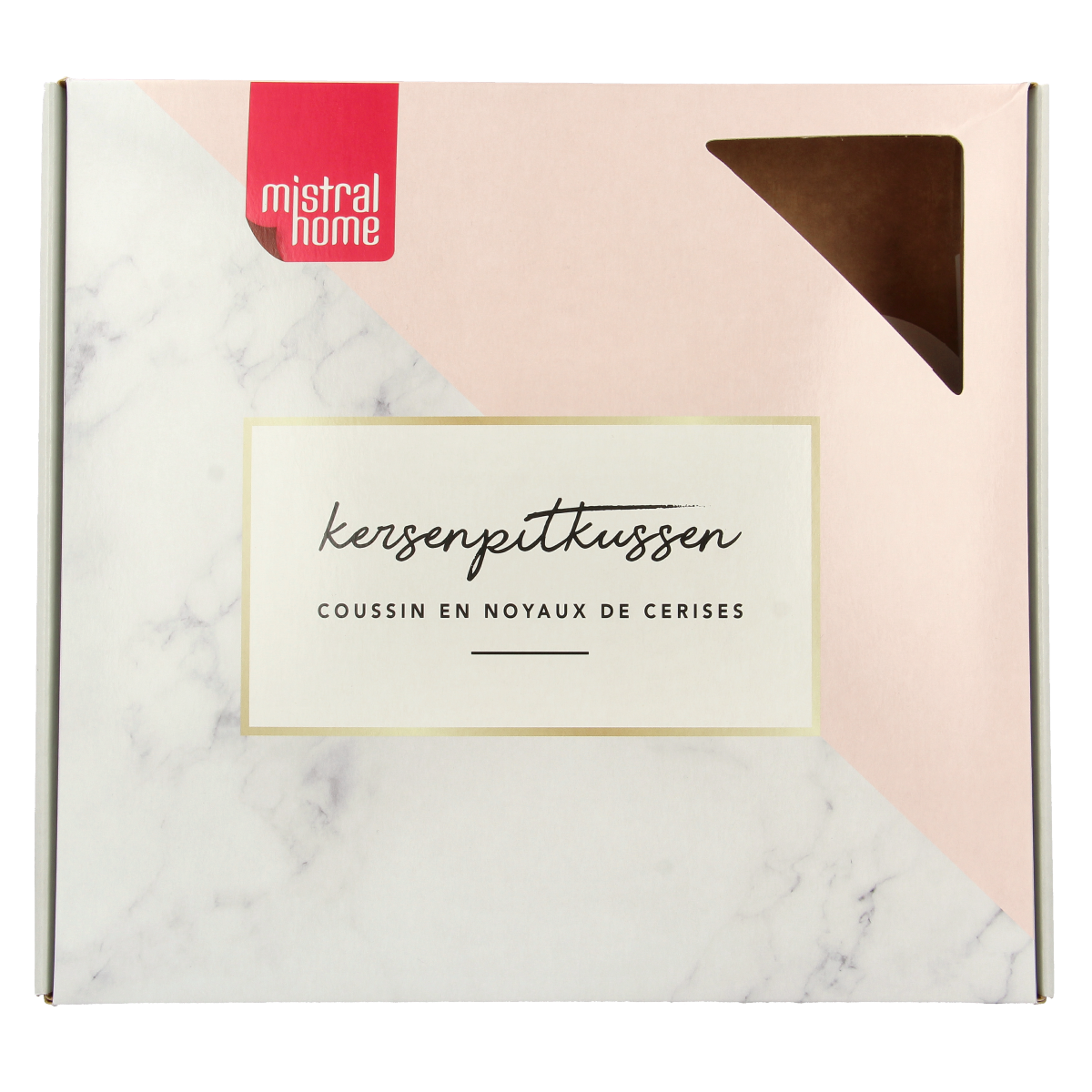Mattisson Kersenpitkussen, langwerpig 55x13cm, soft cushion in natural fabric with kersenpit filling, single piece.