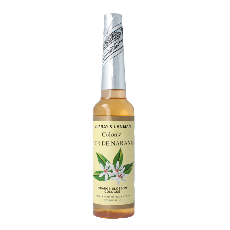 Lanman & Kemp Oranjebloesem Cologne bottle, 221ml, with floral label and elegant design, showcasing the Geuren fragrance collection.