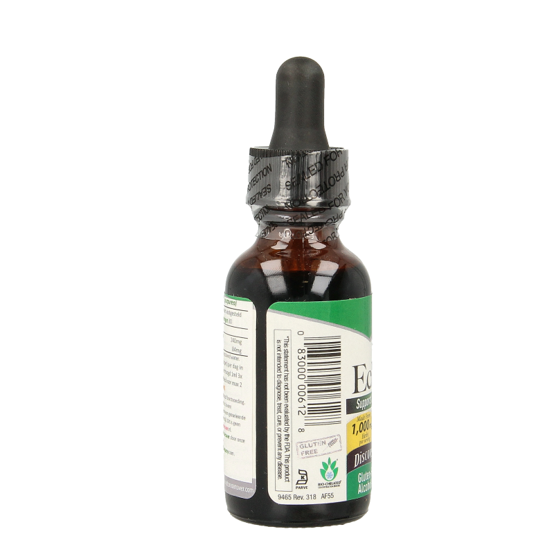 Bottle of Natures Answer Echinacea alcohol-free herbal extract in a 30ml dropper bottle for immune support.