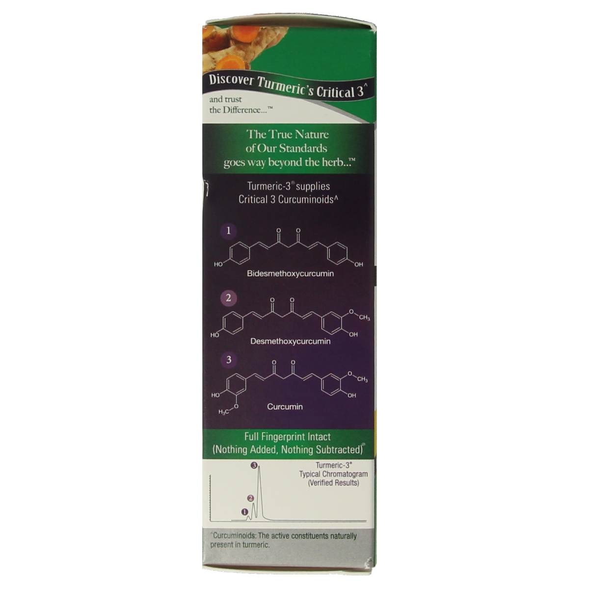 Natures Answer Turmeric-3 Curcuma extract alcohol-free herbal supplement in a 30ml bottle with a label showing turmeric roots.