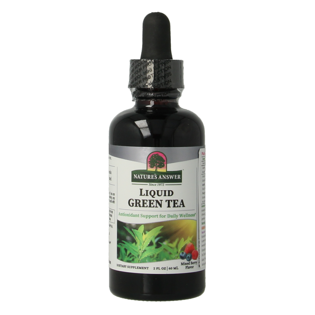 Natures Answer groene thee extract alcoholvrij met 50% EGCG in 60 ml bottle, herbal supplement for antioxidant benefits