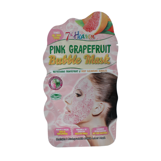 Montagne 7th Heaven face mask pink grapefruit bubble sheet 1.00 Stuks