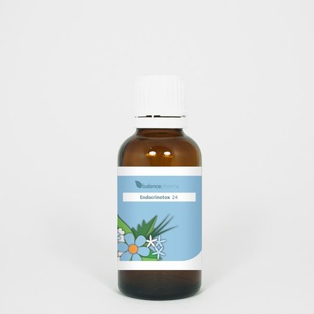 Balancepharma Kind Immuno Endocrinotox herbal supplement in a 30ml bottle, part of Balancepharma's kruidenpreparaten range.