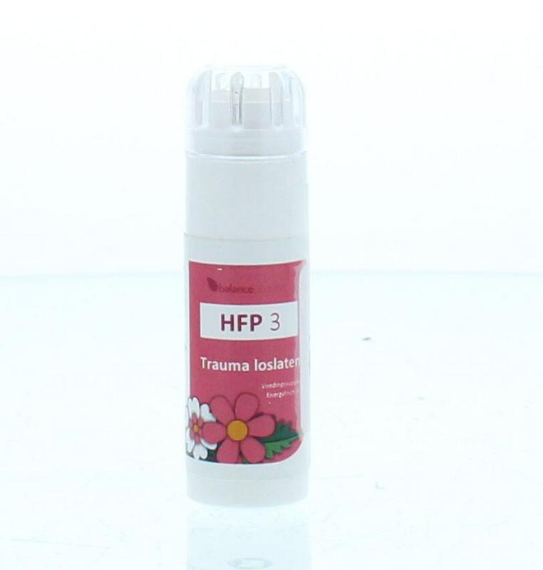 Balancepharma Trauma Lostlaten Flowerplex herbal supplement in a 6g package, featuring dried flower ingredients for natural healing.