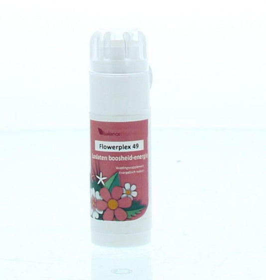 Balancepharma Lostlaten Flowerplex herbal supplement in 6g jar, featuring dried flowers for mood balance and emotional well-being.