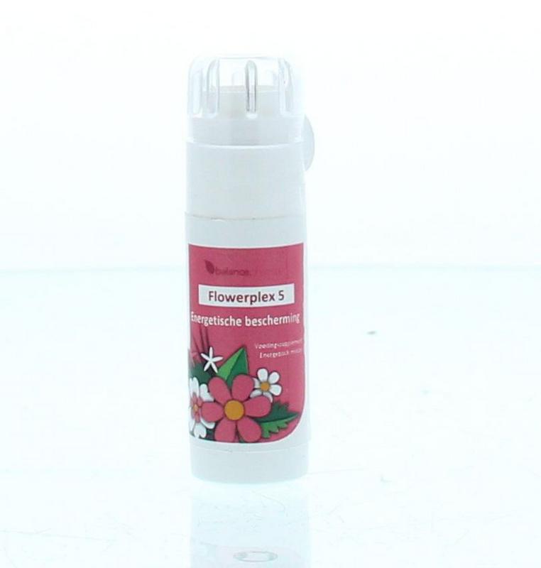 Balancepharma HFP005 Flowerplex herbal supplement for energetic protection, 6 grams of natural kruidenpreparaten in a jar.