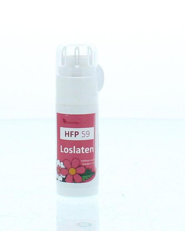Balancepharma Loslaten Flowerplex herbal supplement in a 6g package, featuring dried flowers used in natural herbal remedies.