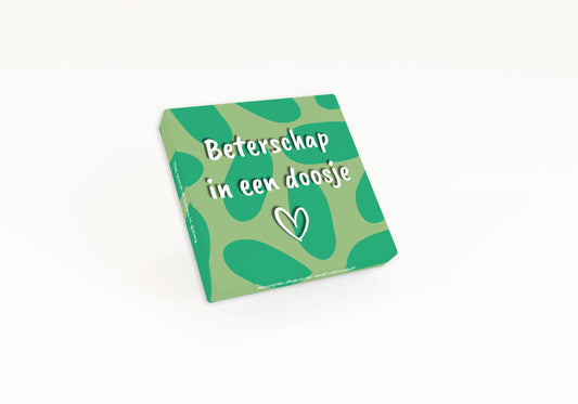 Voor Jou! chocolade beterschap cadeau with cheerful design, perfect for wishing someone well or sending get well wishes.