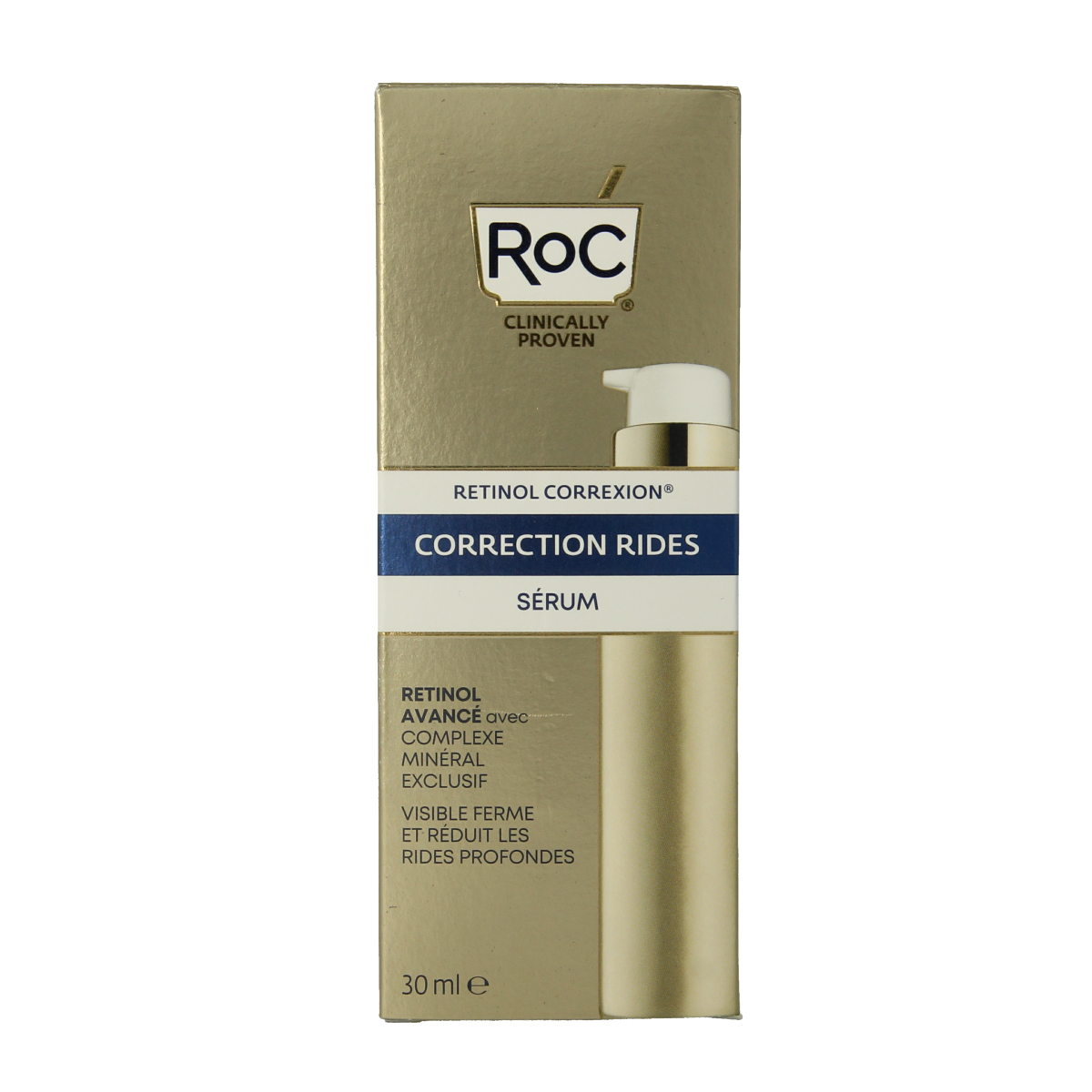 ROC Retinol CorreXion wrinkle correct serum in a 30ml bottle, designed for facial skincare and anti-aging.