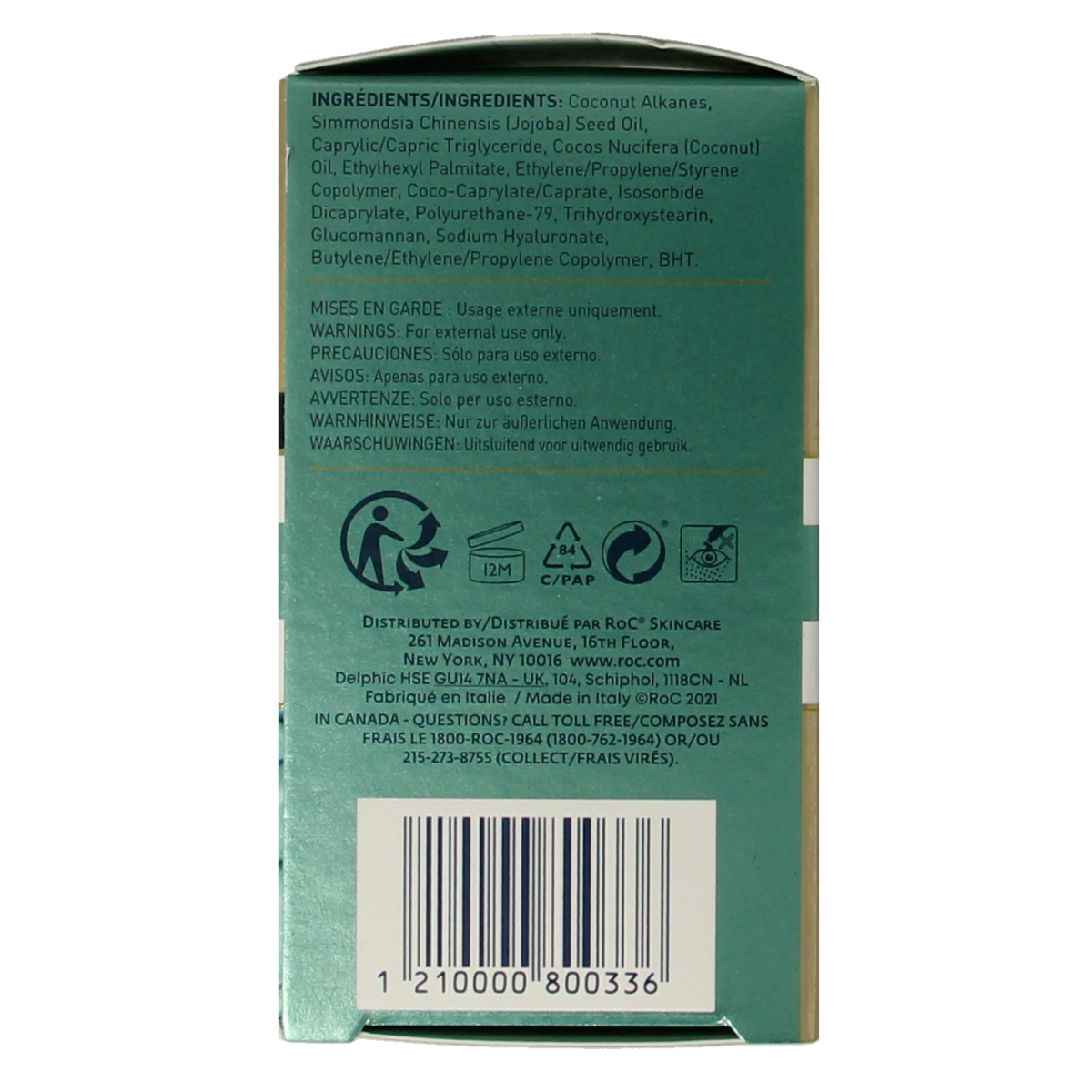 ROC Multi Correxion hydrate and plump serum capsules for facial care, 30 capsules in a natural skincare setting.