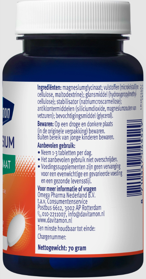 Davitamon Davitamon Magnesium Bisglycinaat 60.00 Tabletten