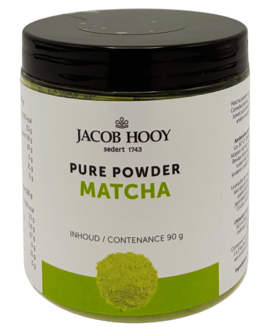 Jacob Hooy Matcha poeder pot 90.00 Gram