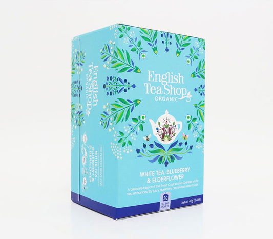 English Tea Shop White tea blueberry & elderflower bio 20.00 Zakjes