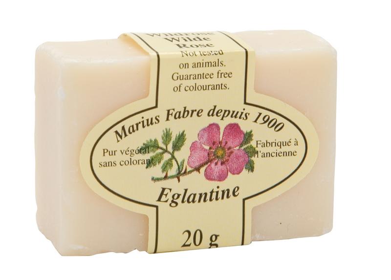 Marius Fabre Gastenzeepje roos, 20g, pink floral soap bar with rose scent, natural handmade soap from France