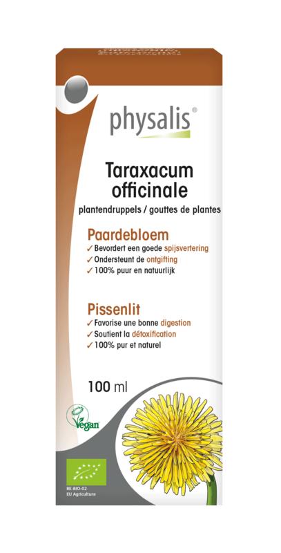 Physalis bio Taraxacum officinale herbal preparation in 100ml bottle, part of Physalis herbal remedies collection.