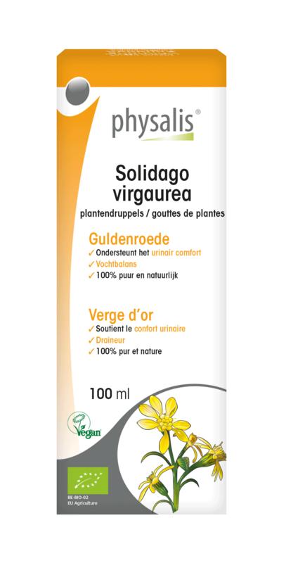 Physalis bio Solidago virgaurea herbal preparation in 100ml bottle, natural medicinal herb product from Physalis.
