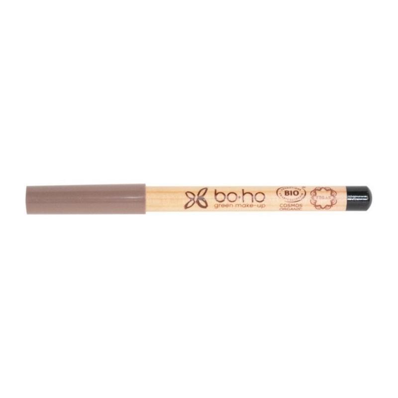 Boho Green MakeUp noir 01 vegan eye pencil, black eye makeup product, displayed with the pencil tip visible.