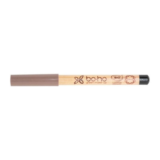 Boho Green MakeUp noir 01 vegan eye pencil, black eye makeup product, displayed with the pencil tip visible.