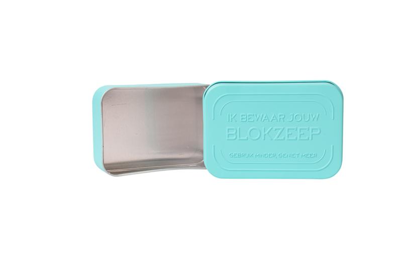 Blokzeep rectangular body and shaving bar in bathroom setting, 1 piece, natural soap for skincare and shaving needs.