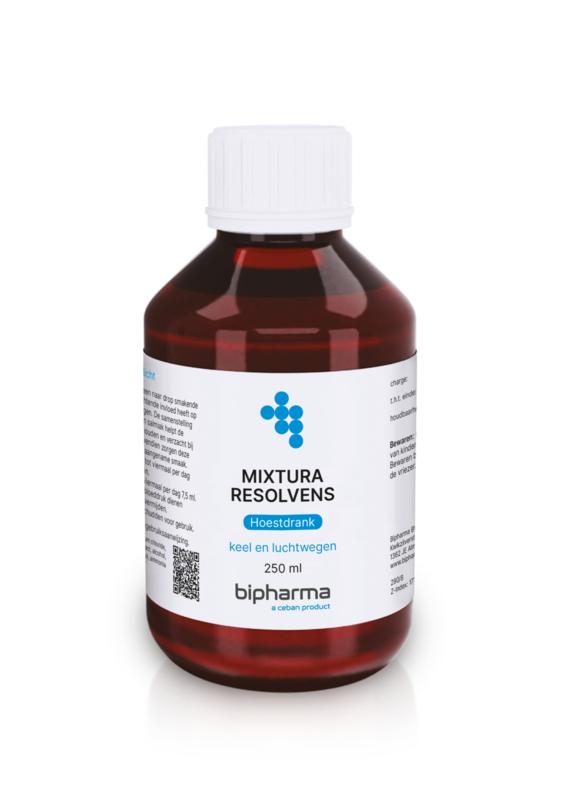 Bipharma Mixtura resolvens herbal mixture in 250ml bottle, natural herbal remedy for wellness.