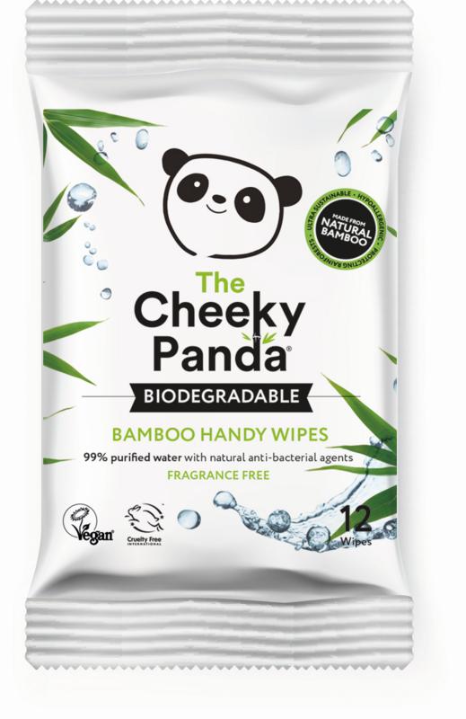 The Cheeky Panda bamboo biodegradable baby wipes pack of 12, featuring soft, eco-friendly moisture wipes for gentle baby care.