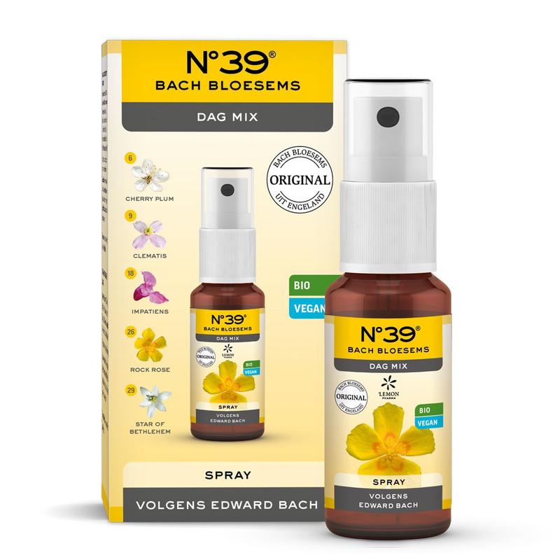 Bach Bloesem Spray Nr. 39 bio herbal preparation in a 20ml bottle, used for natural wellness and herbal remedies.