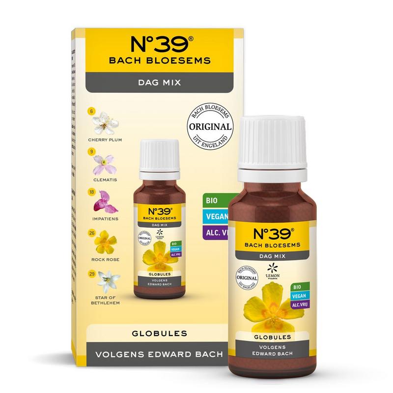 Bach Bloesem Kruidenpreparaten Bloesem Globules nr. 39 rust en ontspanning, 20g, rustgevende natuurlijke supplementen