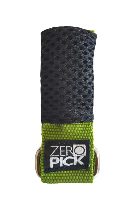 Green Zeropick children's mosquito bite and sting armband, insect repellent accessory for kids.