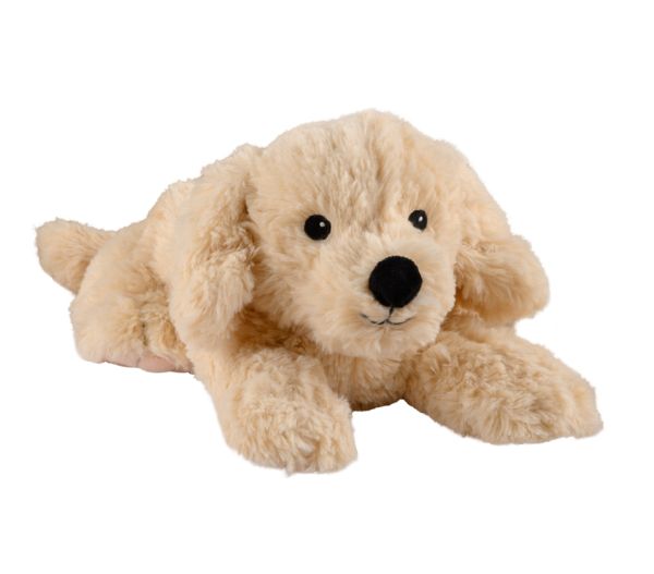 Warmies Golden Retriever plush toy, soft stuffed animal from Warmies, perfect for cuddling and comfort.