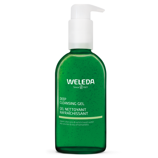 Weleda Reinigingsgel verfrissend voor gezicht, 150 ml, zachte gezichtsreinigingsgel voor frisse huid.
