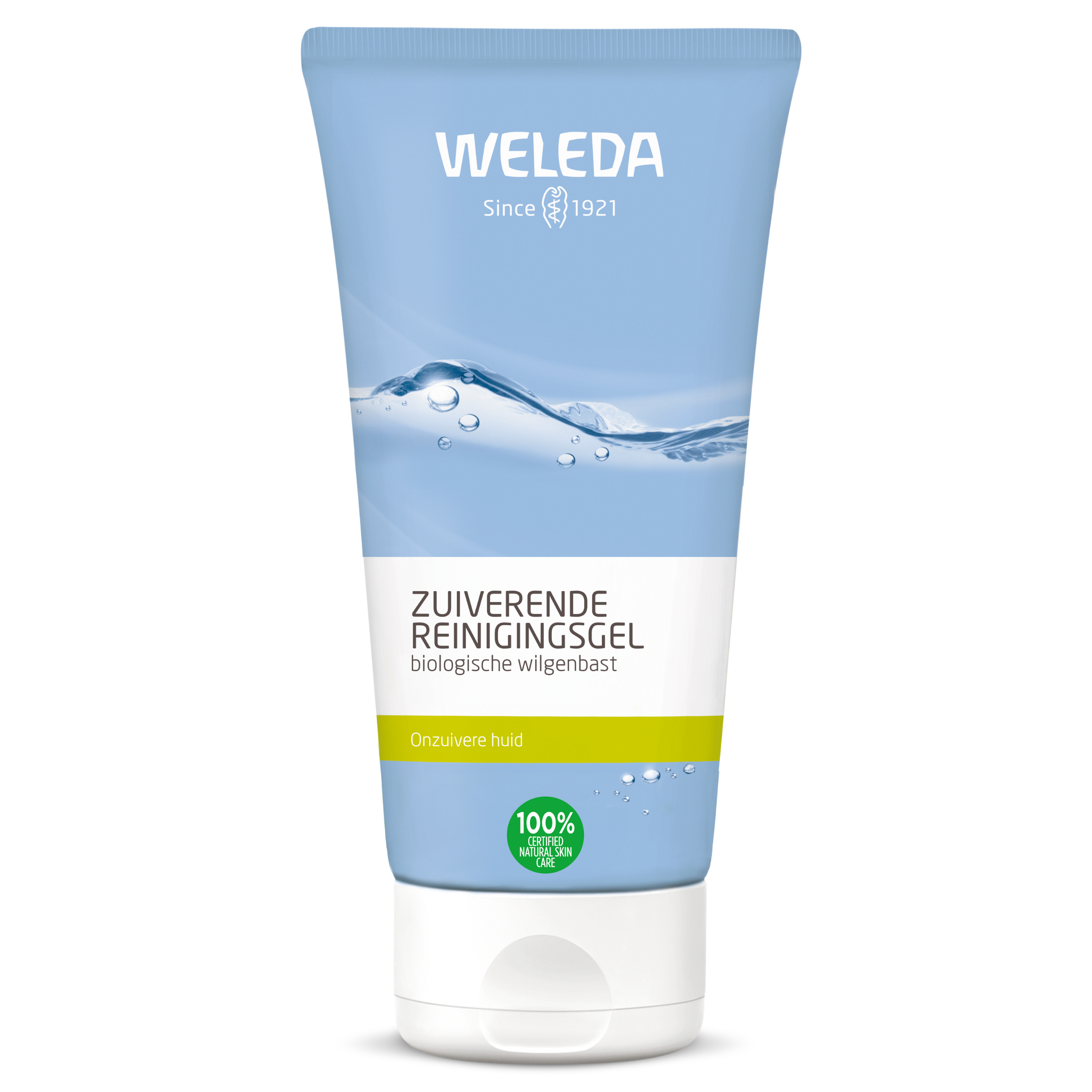 Weleda Reinigingsgel zuiverend 100ml facial cleansing gel for clear, refreshed skin in a white tube.