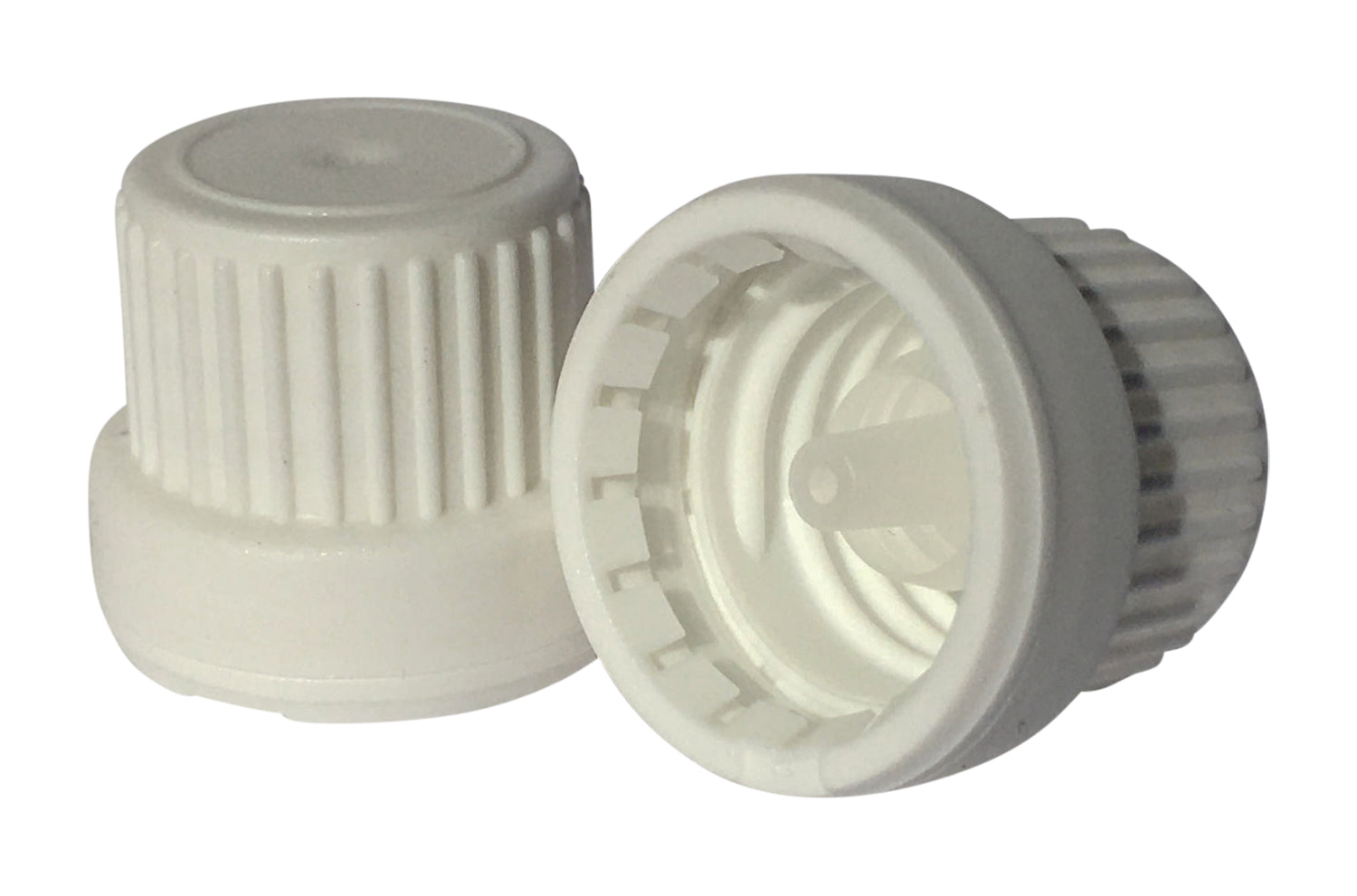 Helios Holland white droppers with guarantees closure, 10-pack of packaging materials, shown in the image.