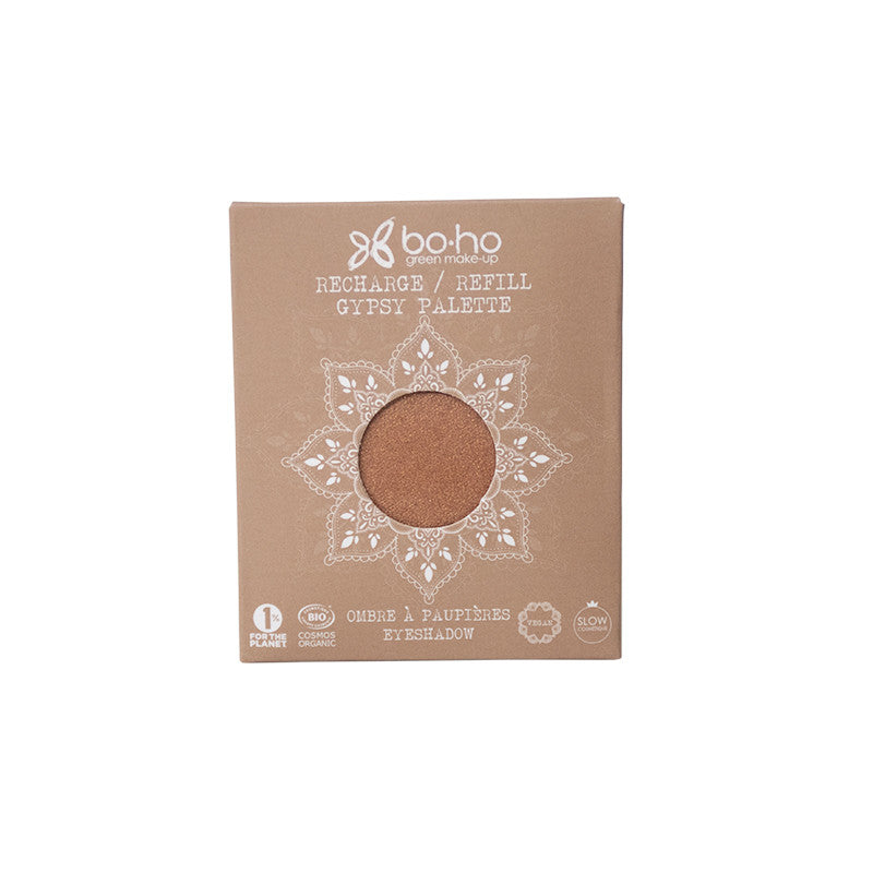 Boho Green Makeup Road Trip eyeshadow palette with earthy green and neutral shades, compact makeup set for natural looks.