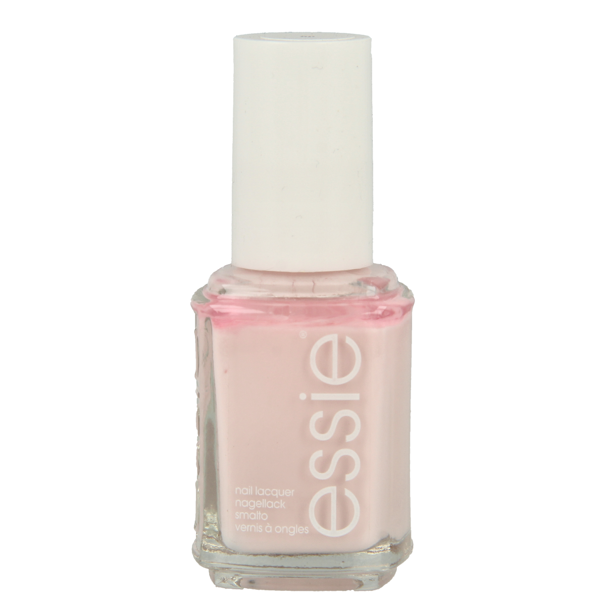 Essie Fiji nail polish in 13.5ml bottle, light pastel pink makeup product with the Essie brand label visible.