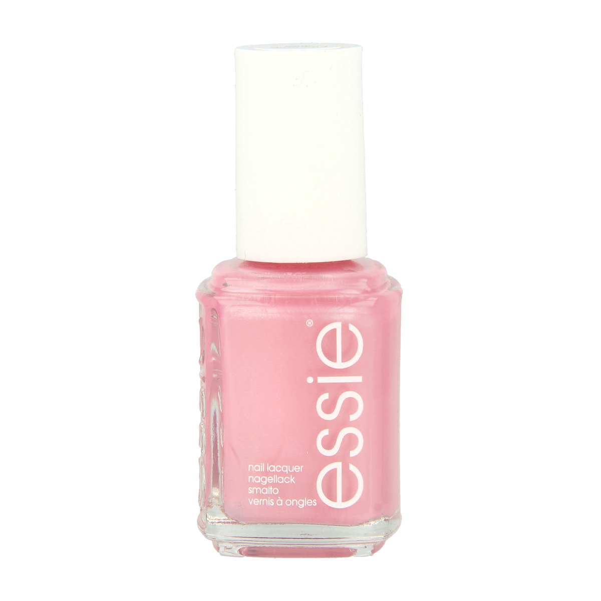 Essie Pink Diamond make-up nail polish bottle with pink-colored polish and label, 13.5 ml size.