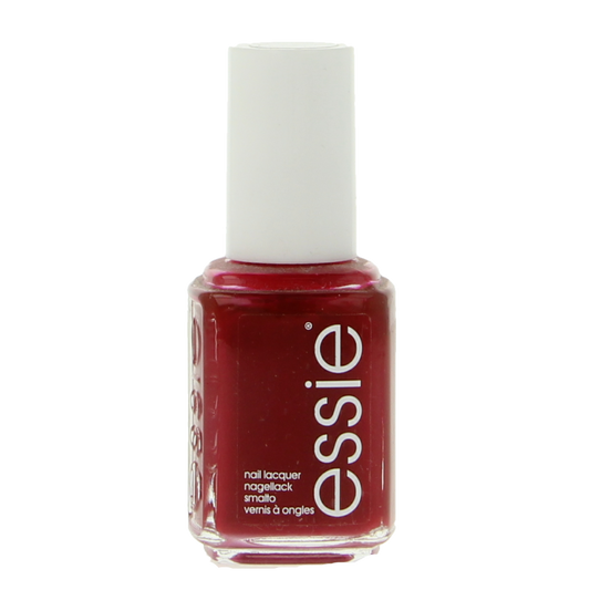 Essie A List nail polish bottle with 13.5ml capacity, featuring a sleek black cap and clear label, on a white background.