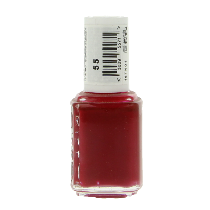 Essie A List nail polish bottle showing 13.5ml makeup product with a light beige cap and clear glass container.