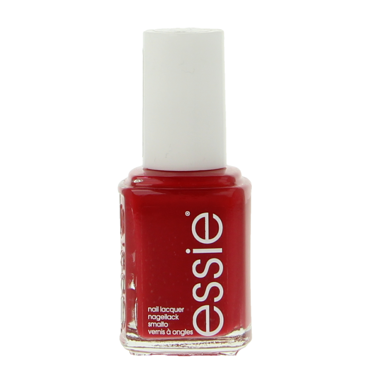 Essie Forever Yummy nail polish bottle, 13.5ml, with a pink and purple gradient label, used for professional make-up and nail beauty.