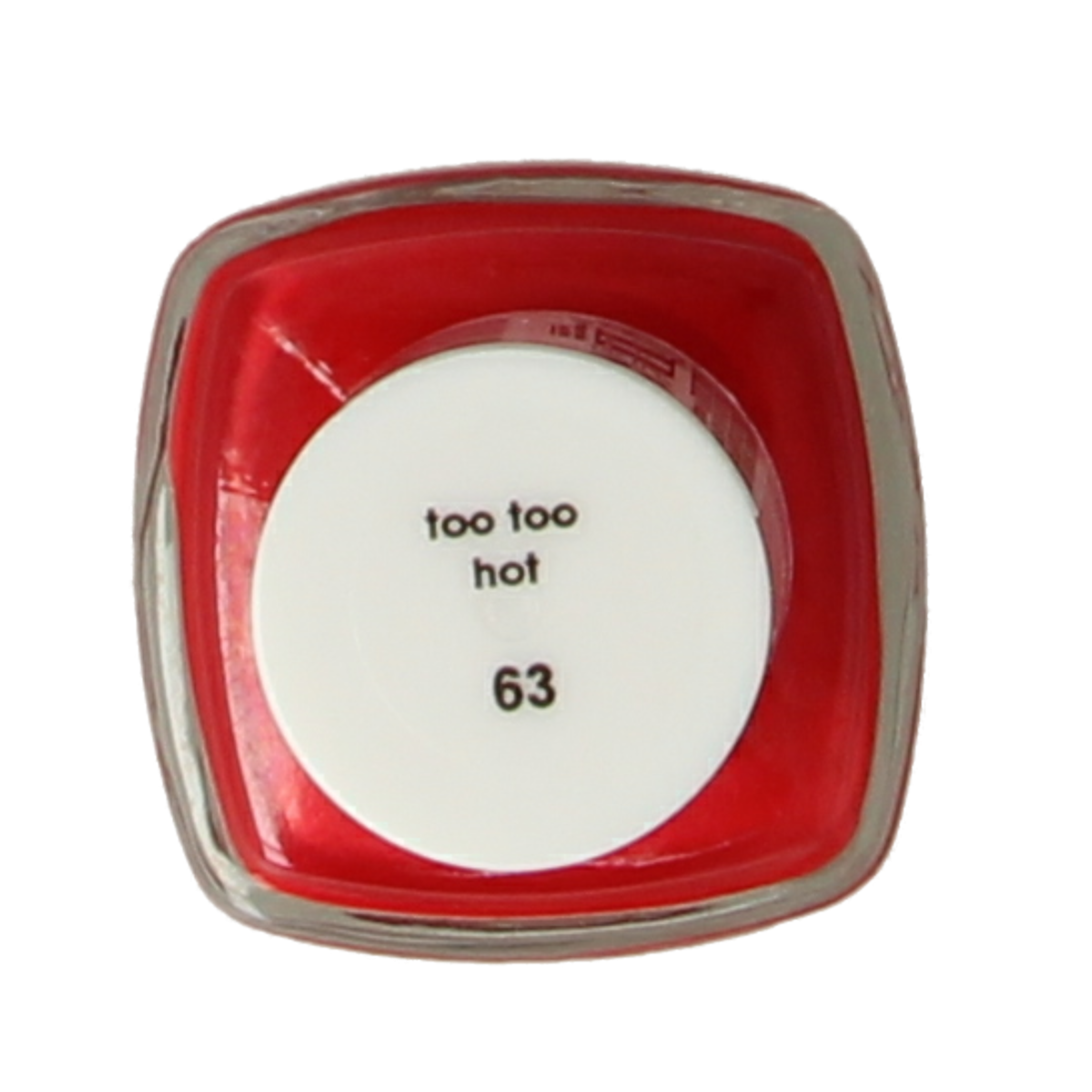 Essie Too Too Hot nail polish bottle, 13.50ml make-up product with bright red-orange shade and glossy finish.