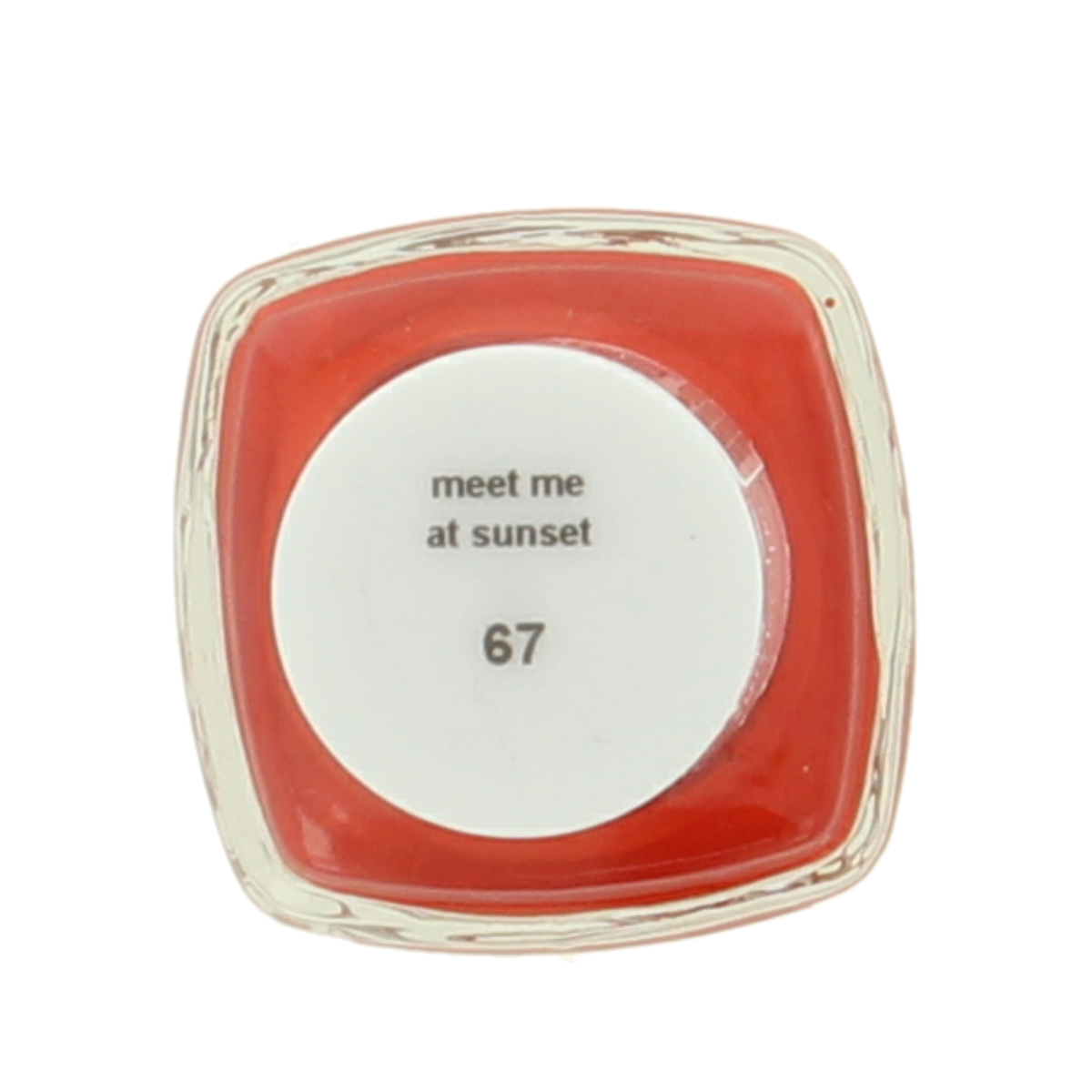 Essie Meet me at sunset makeup product in 13.50ml bottle, featuring vibrant orange and coral shades for a bold look.